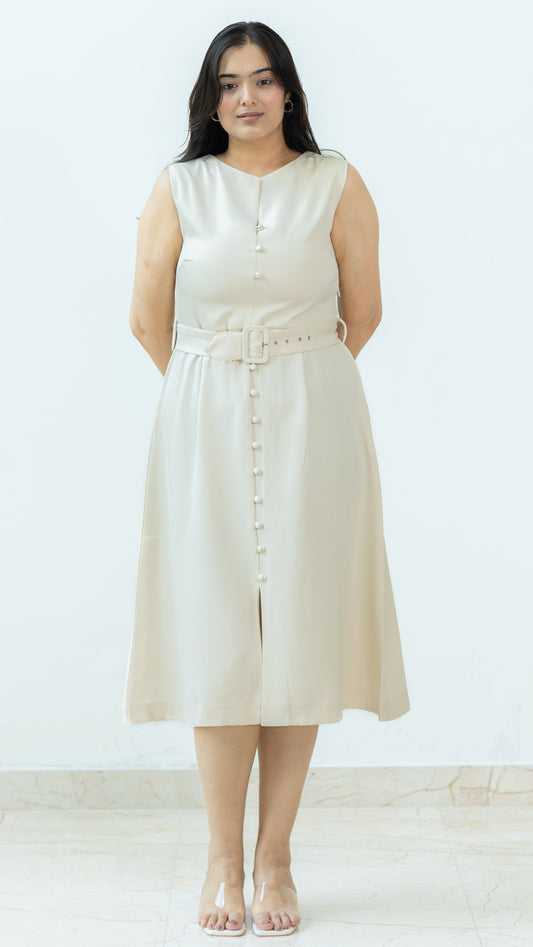 The Elara Dress – Ivory
