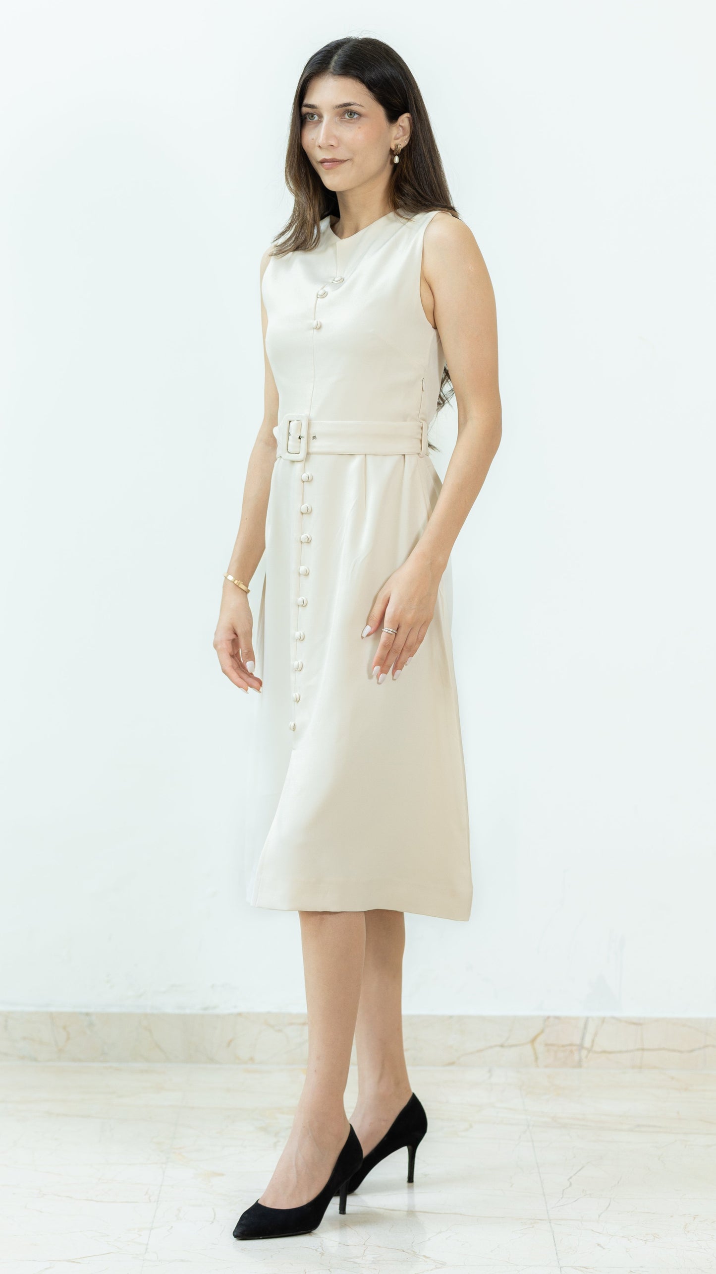 The Elara Dress – Ivory