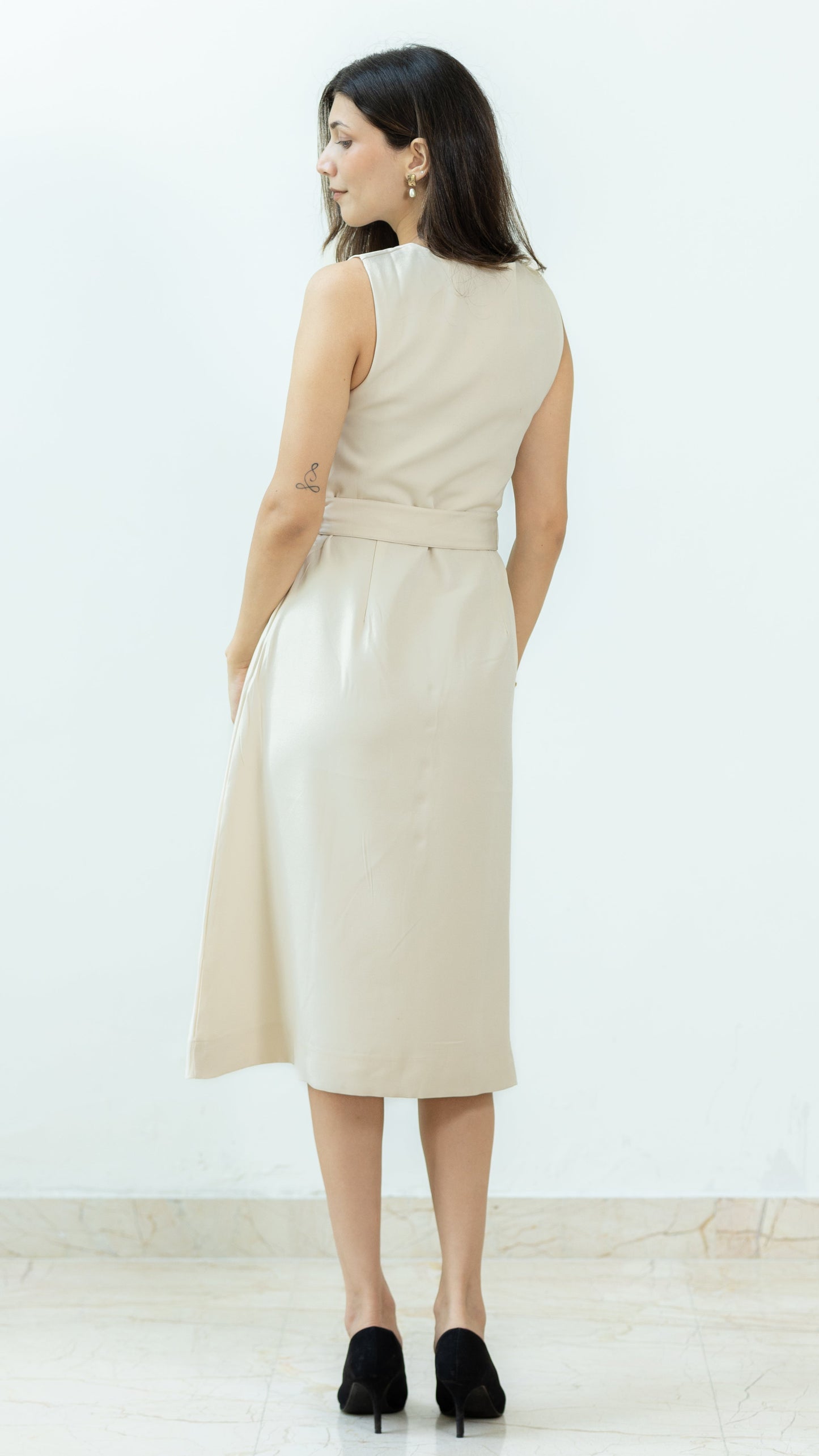The Elara Dress – Ivory