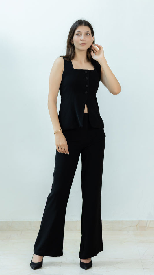 The Rooh Set – Top & Pant in Black
