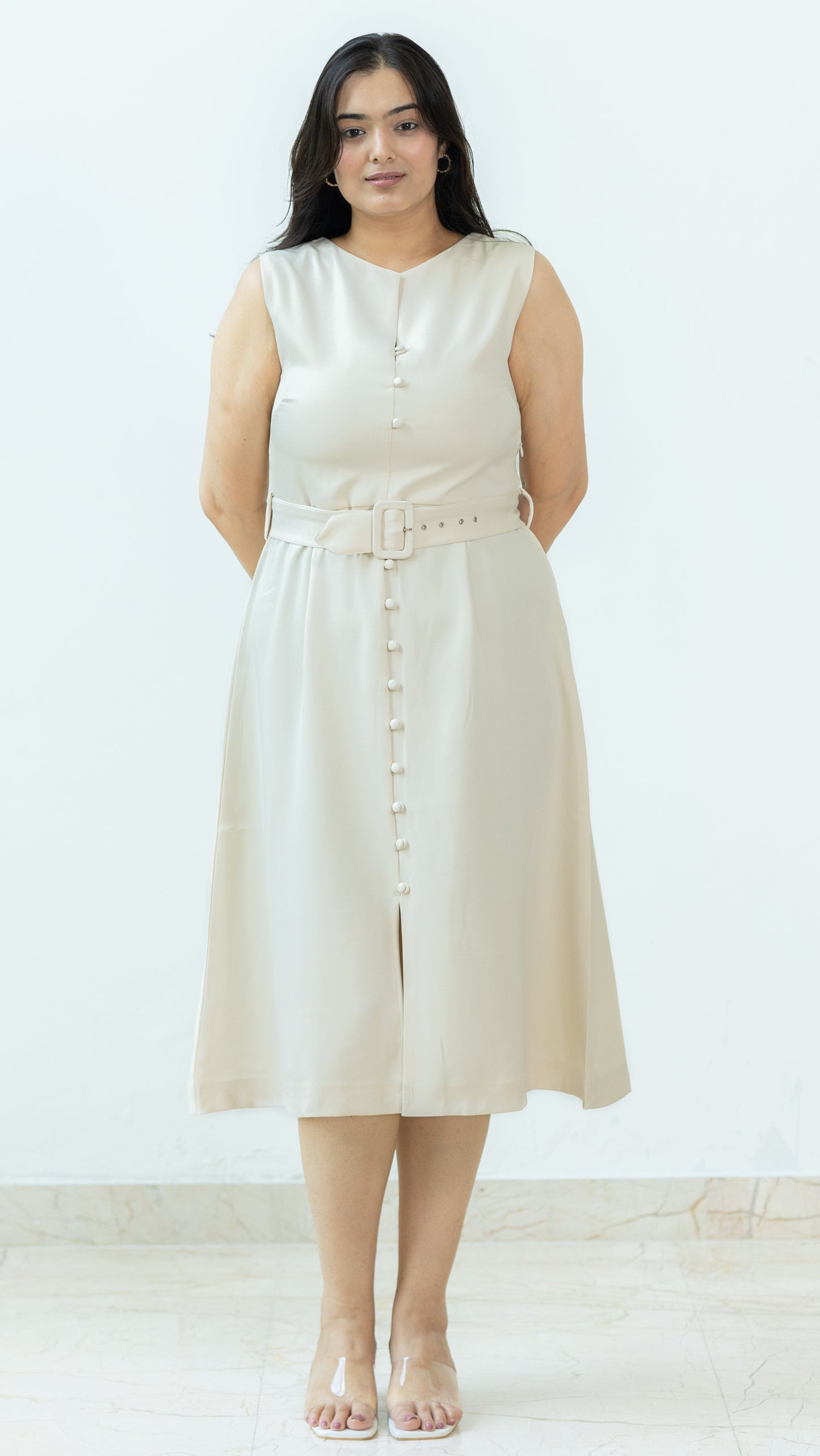 The Elara Dress – Ivory