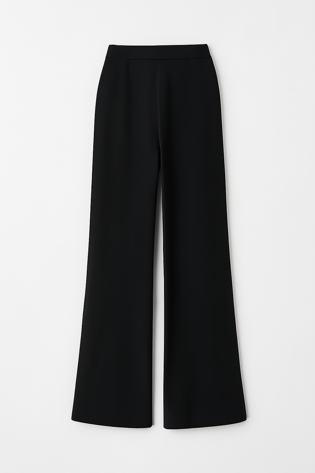 The Rooh High Waisted Straight Pant – Black